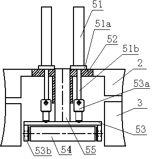 Vertical rolling mill with press roll device