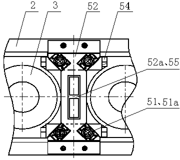 Vertical rolling mill with press roll device