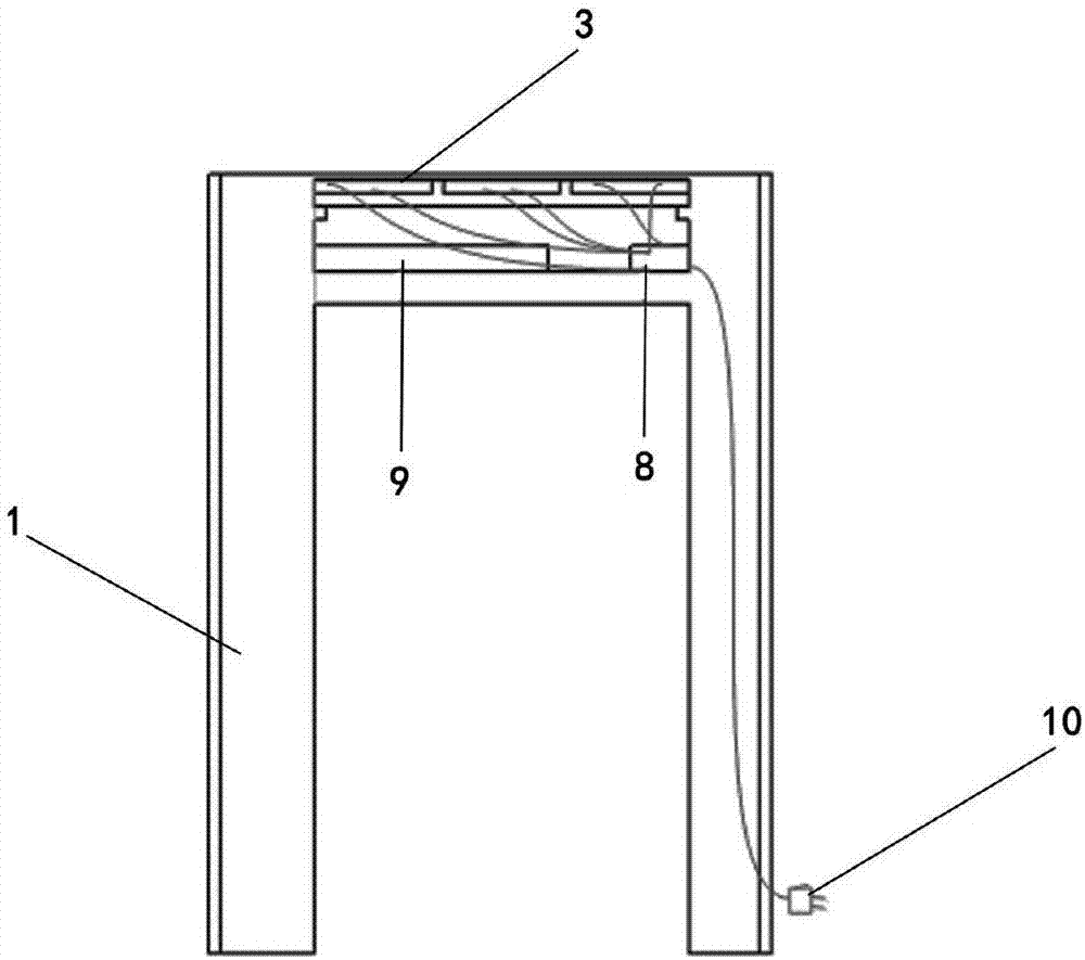 Intelligent control magnetic field full coverage wireless charging desk and power supply method thereof