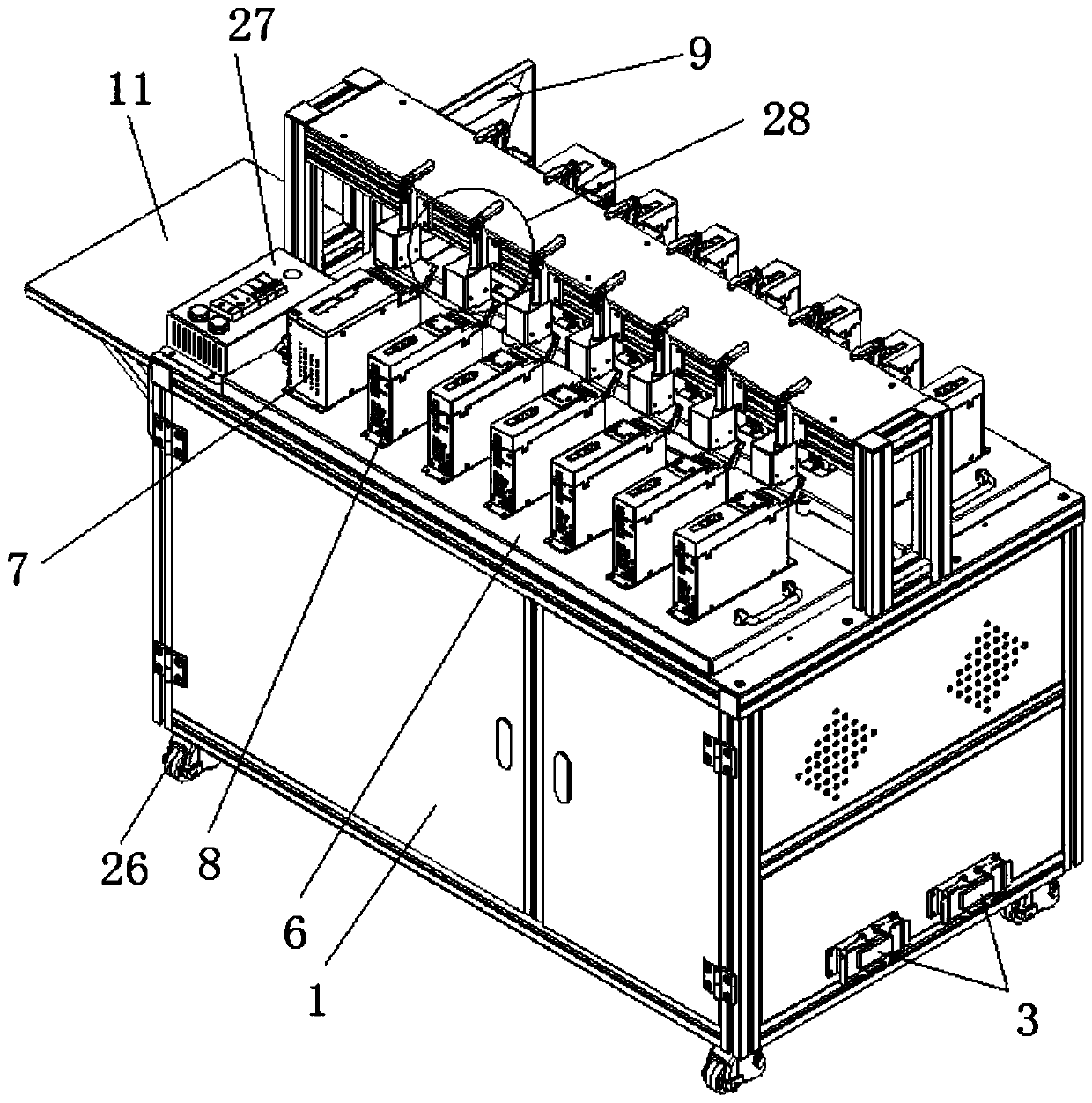 Comprehensive test platform of modular servo drive unit