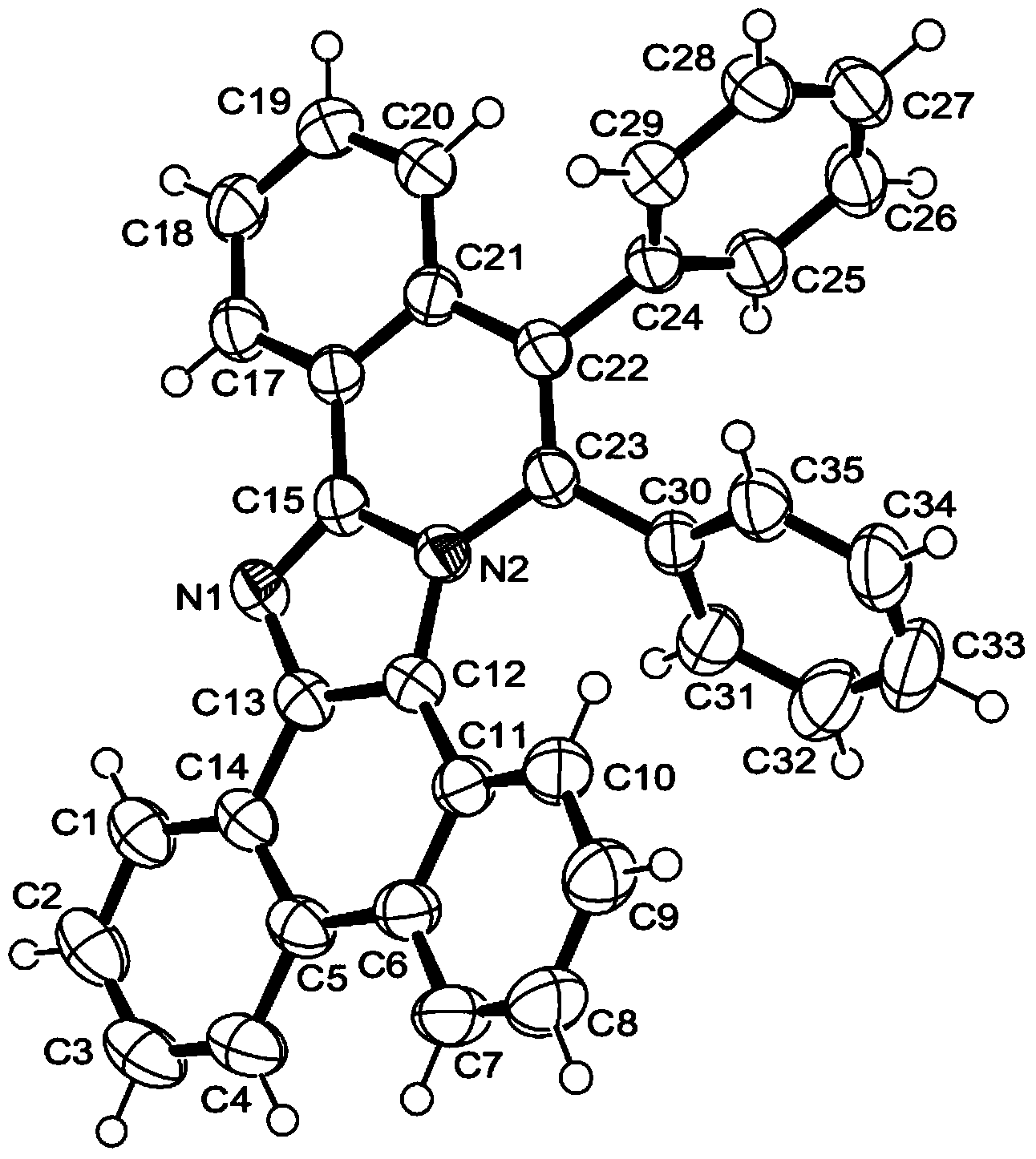 Phenanthroimidazole-isoquinoline, derivative, preparation method and application thereof