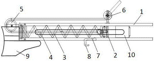 A special rope throwing device for power transmission