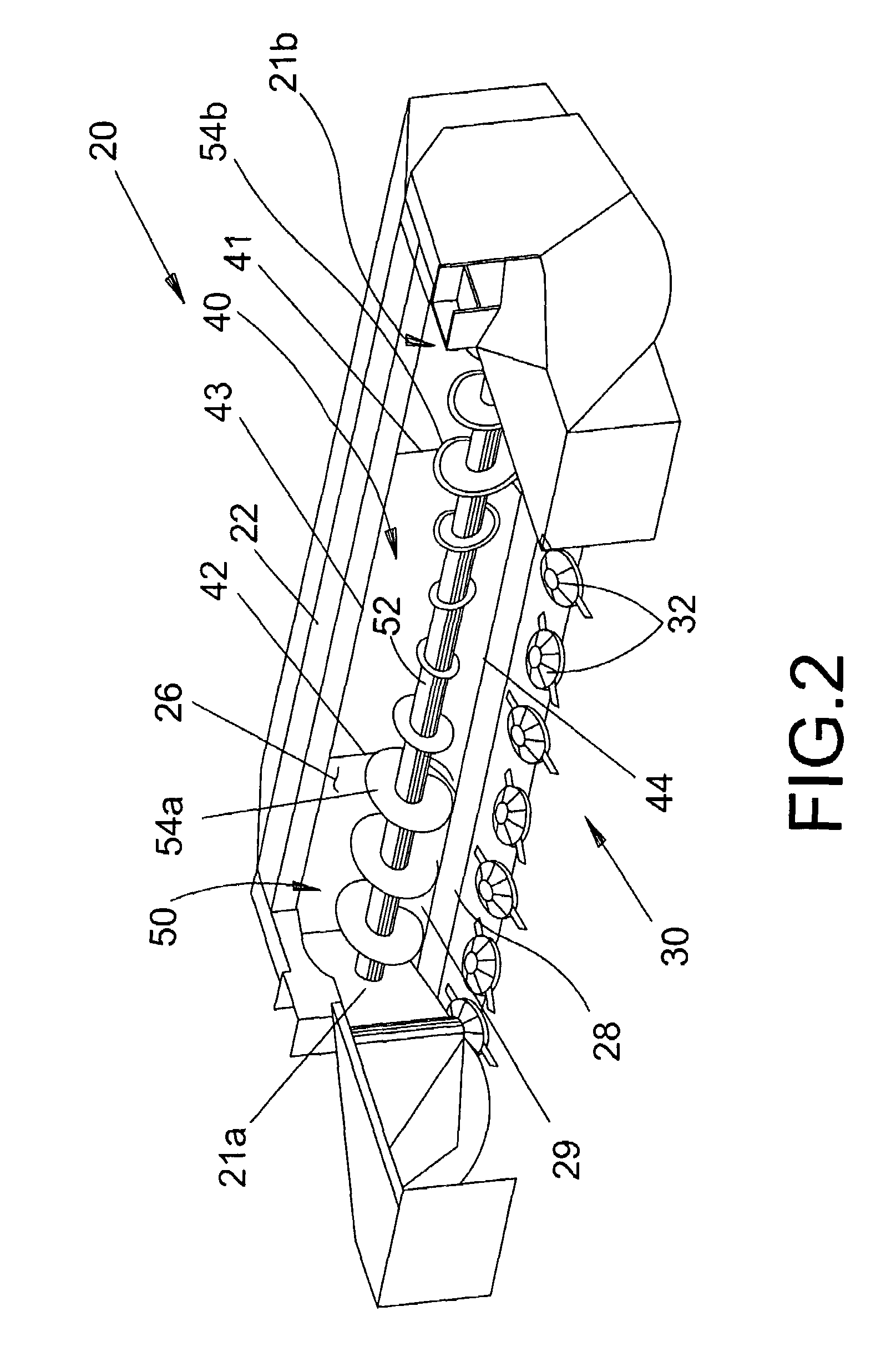 Auger with tapered flighting