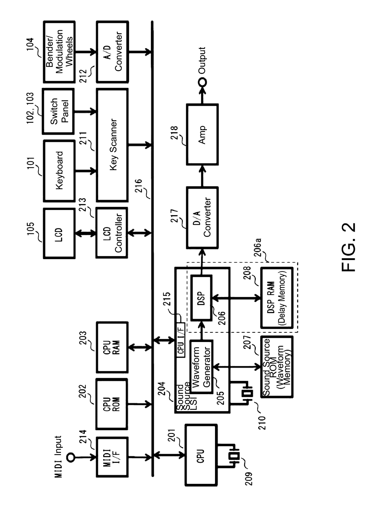 Audio processing device, method of audio processing, storage medium, and electronic musical instrument