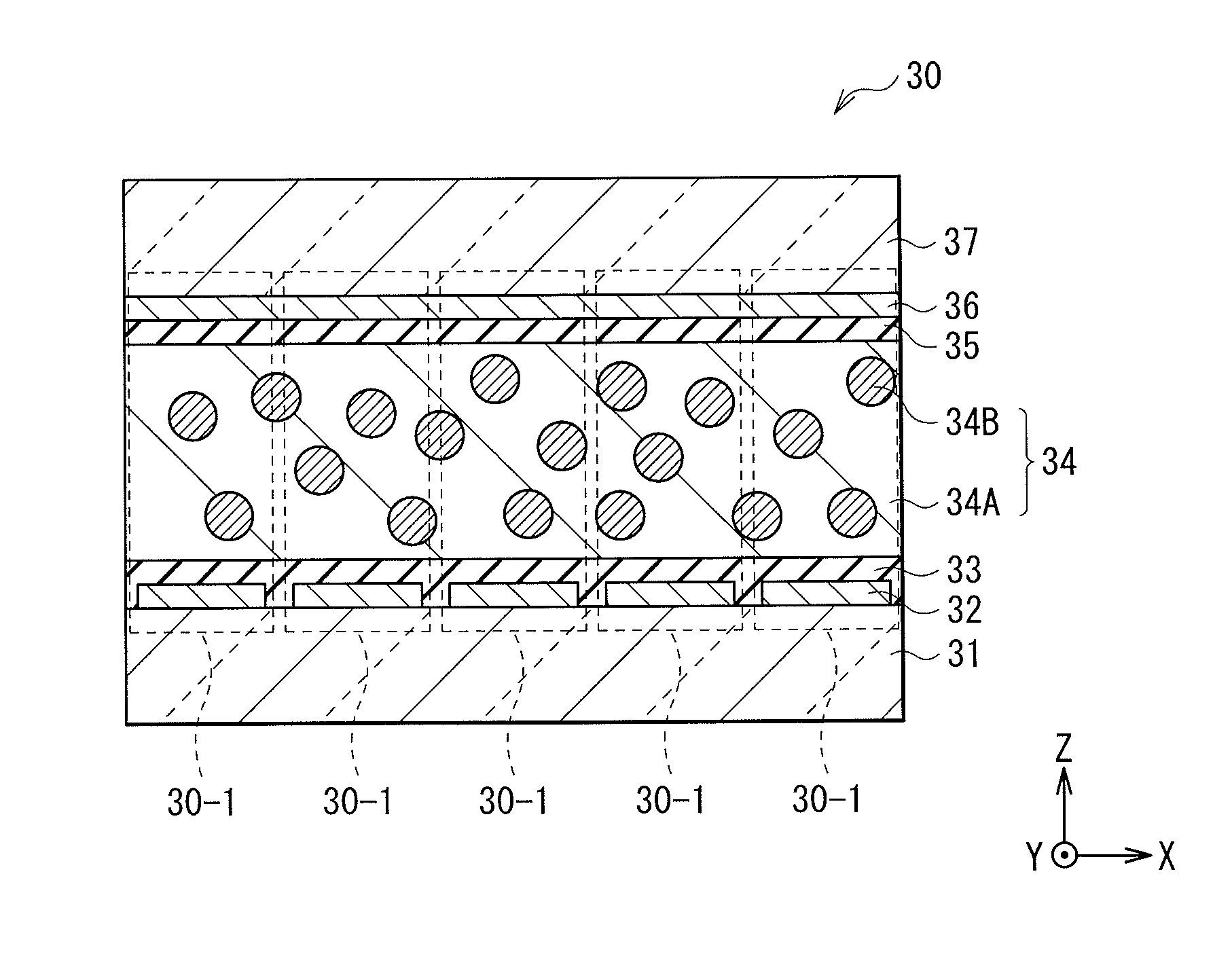 Lighting unit, display, and three-dimensional display