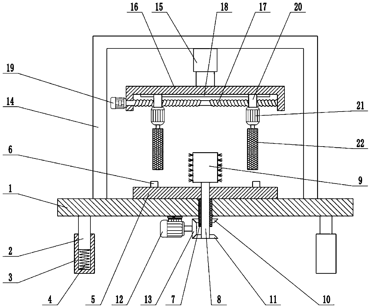 Grinding workbench for cylindrical casting machining