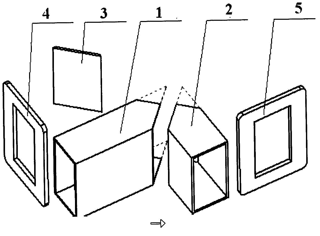 Bending type forming method of corner cut waveguide bend