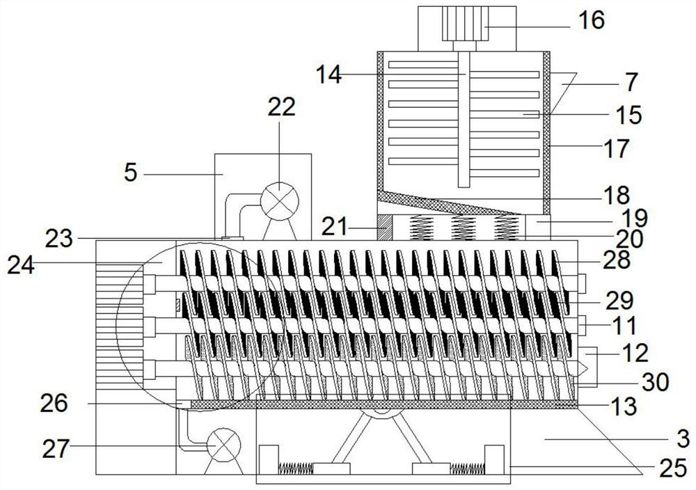 A high temperature extrusion molding machine