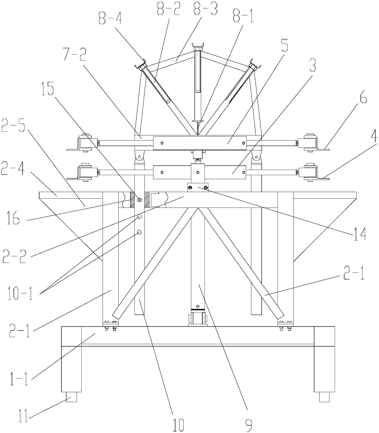 Trolley for open cut culvert and tunnel wall reinforcement mesh frame horizontal moving assembly system and construction method