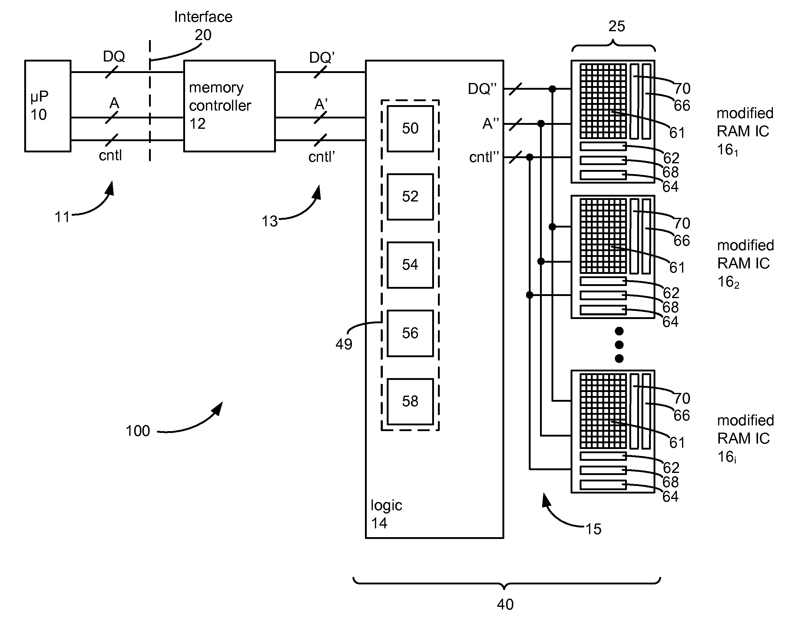 Data bus inversion usable in a memory system