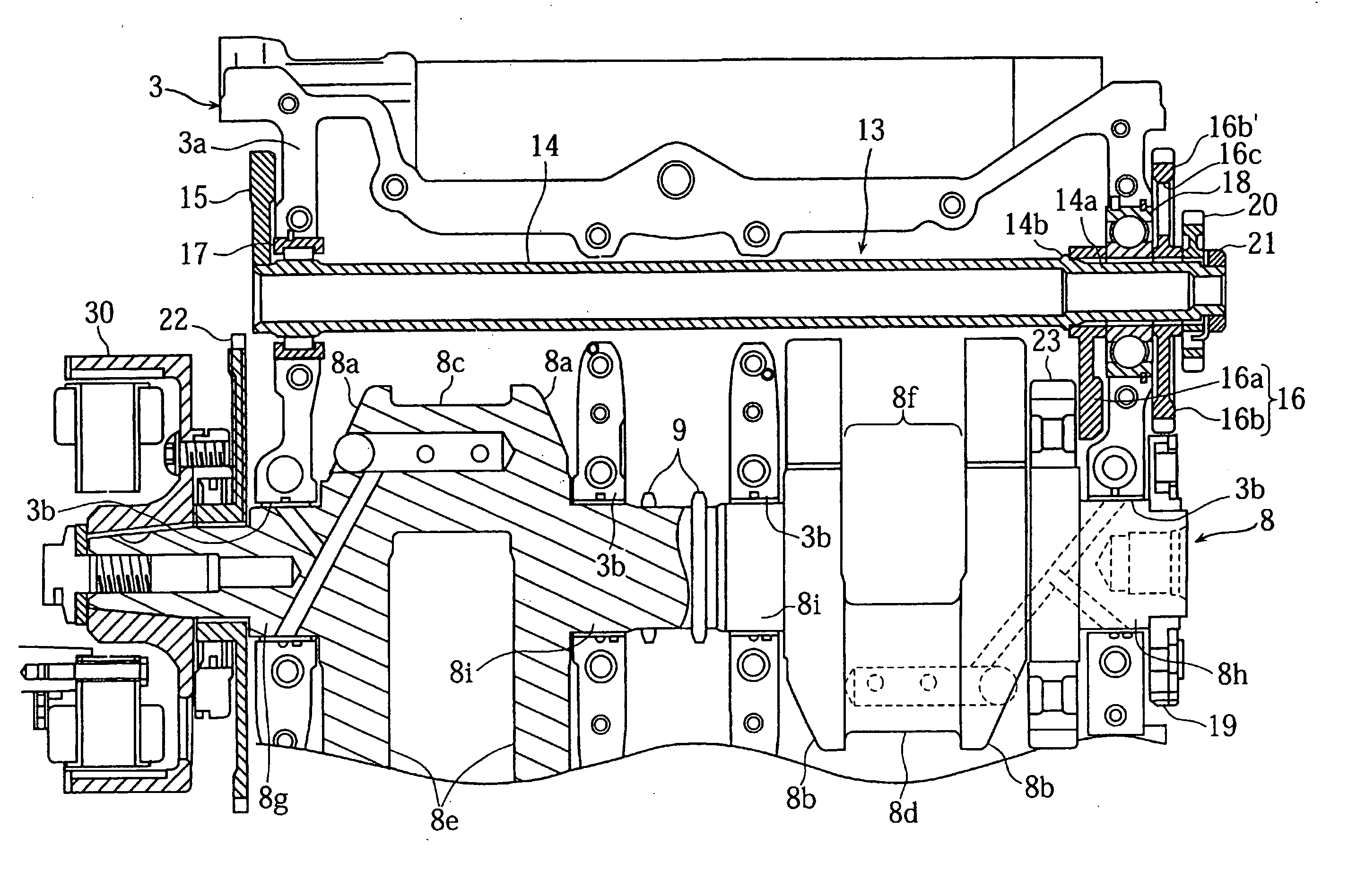 Balancer shaft arrangement for engine