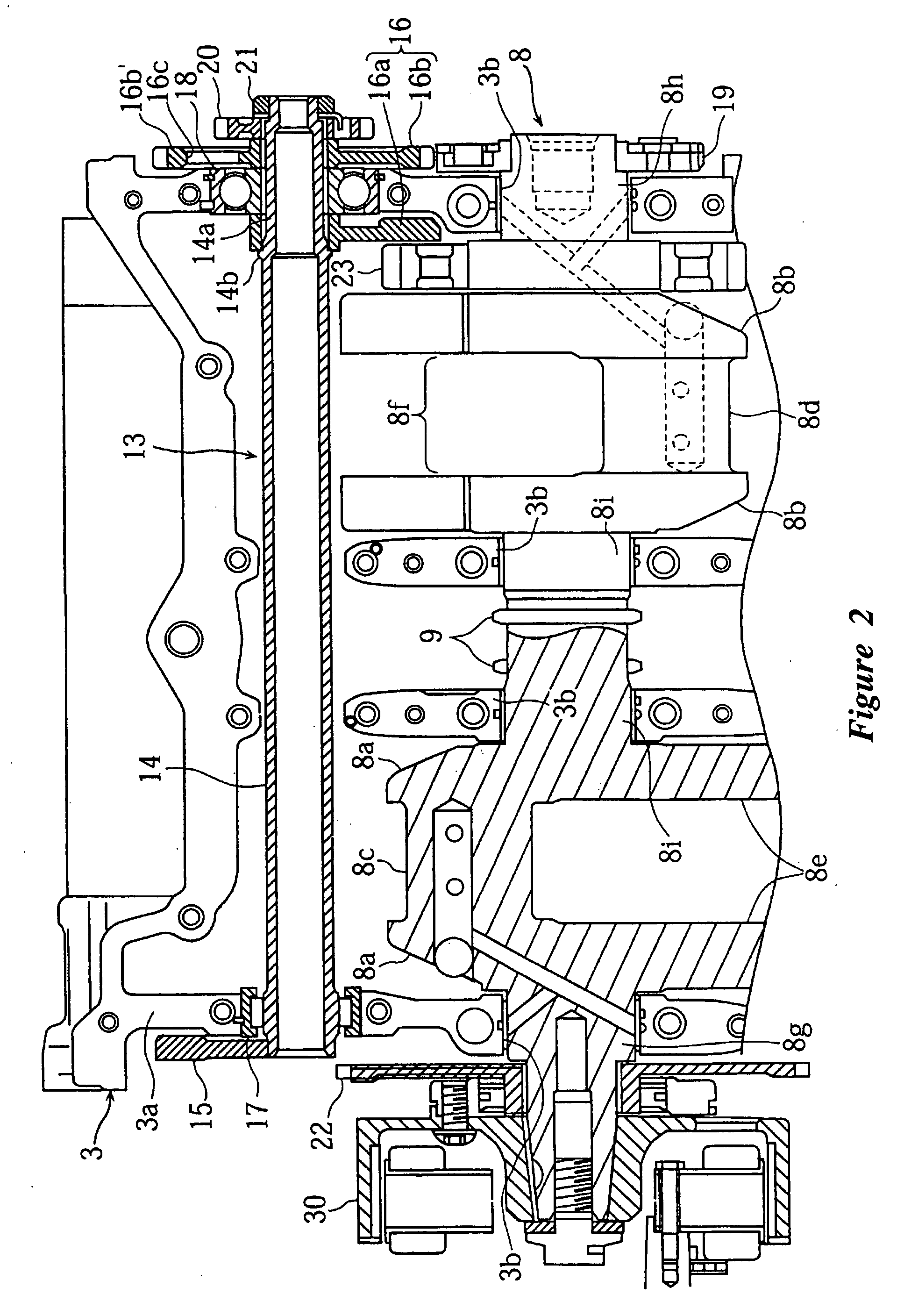 Balancer shaft arrangement for engine