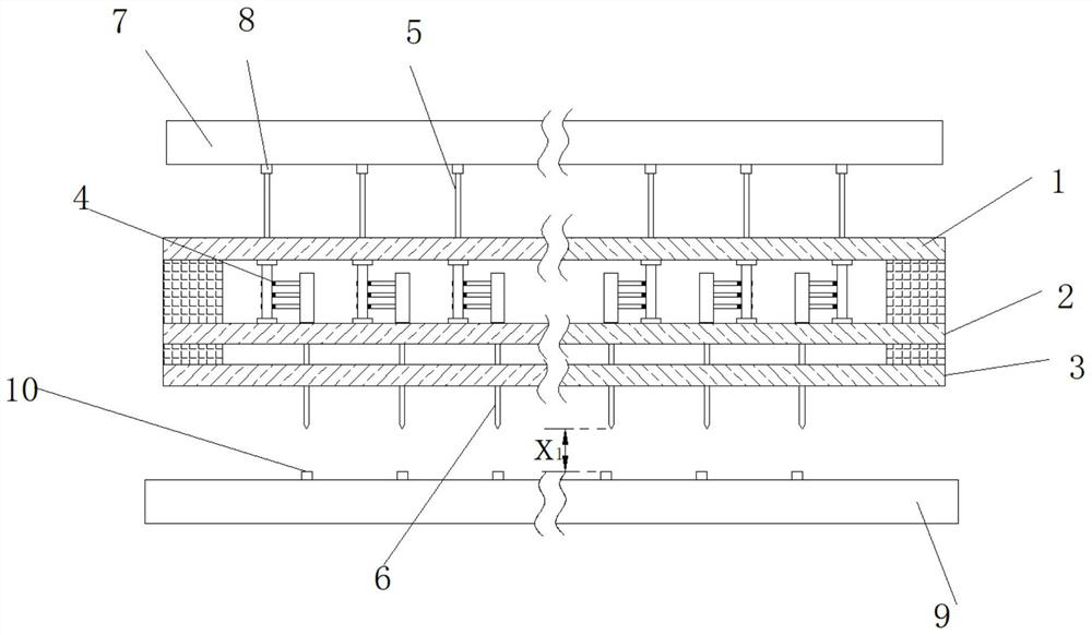 Method for assembling, repairing and setting test parameters of vertical probe card device