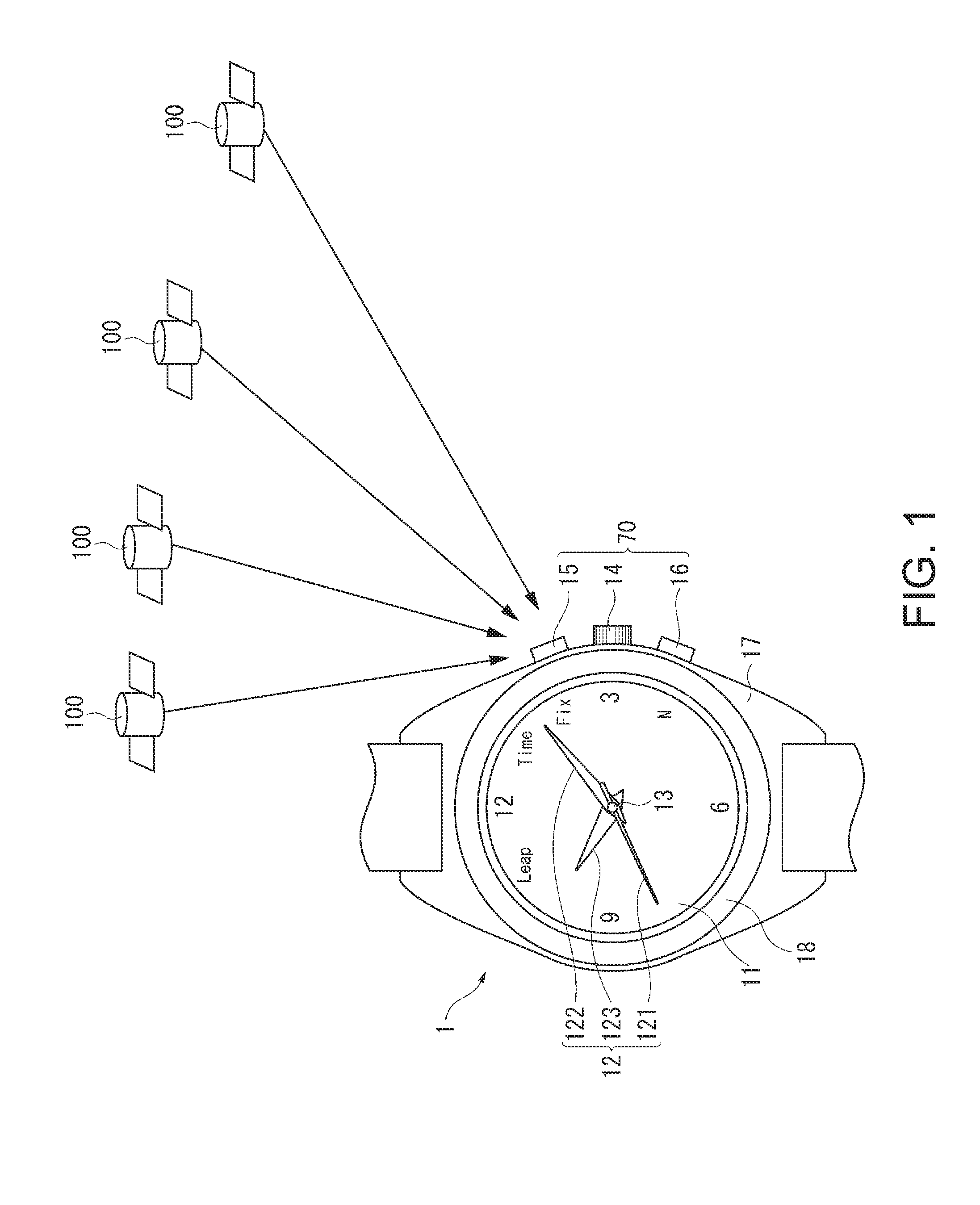 Electronic Timepiece and Method for Controlling Display Operation of Electronic Timepiece