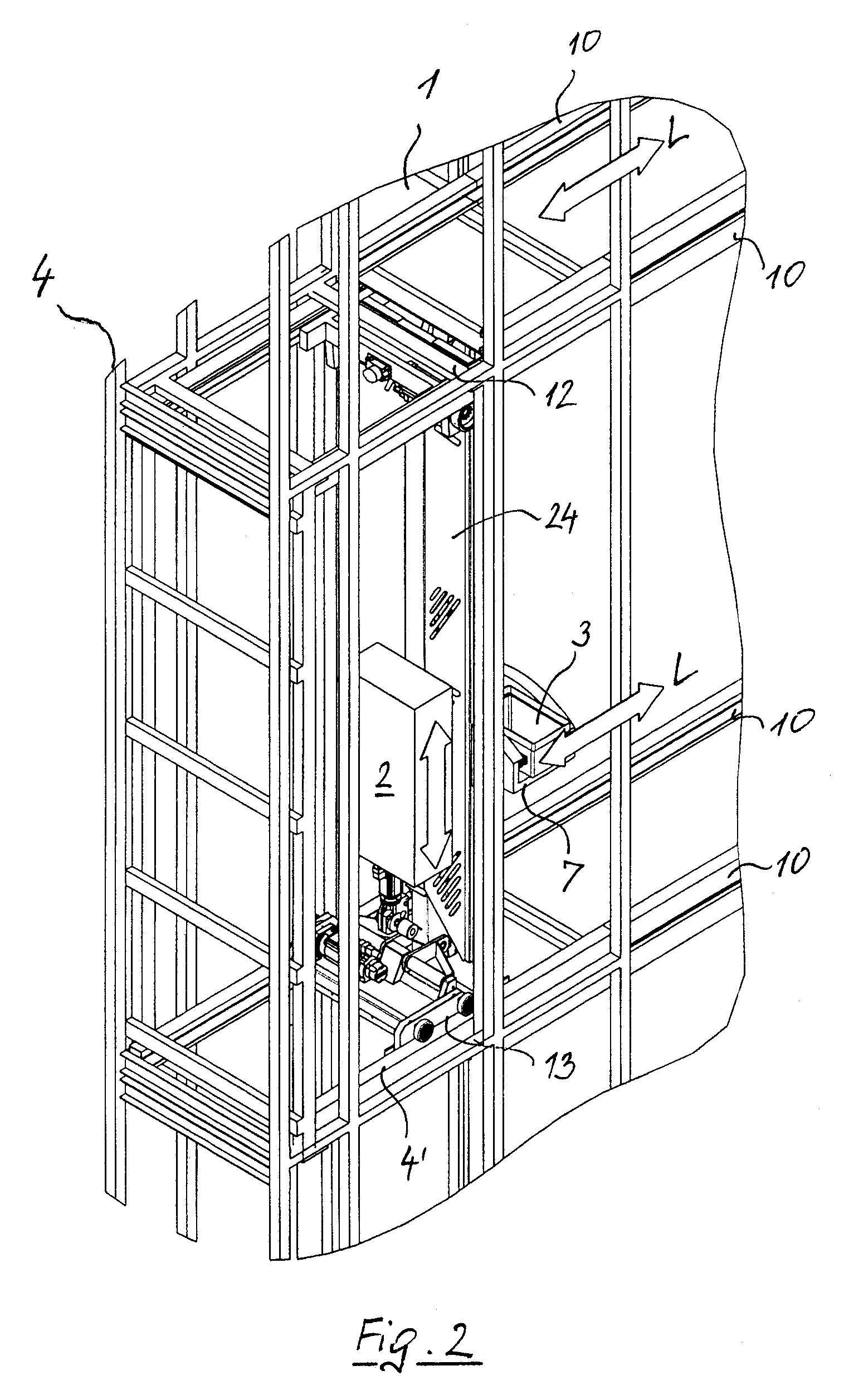 Method and System for Operating a Shelf in a Commissioning System