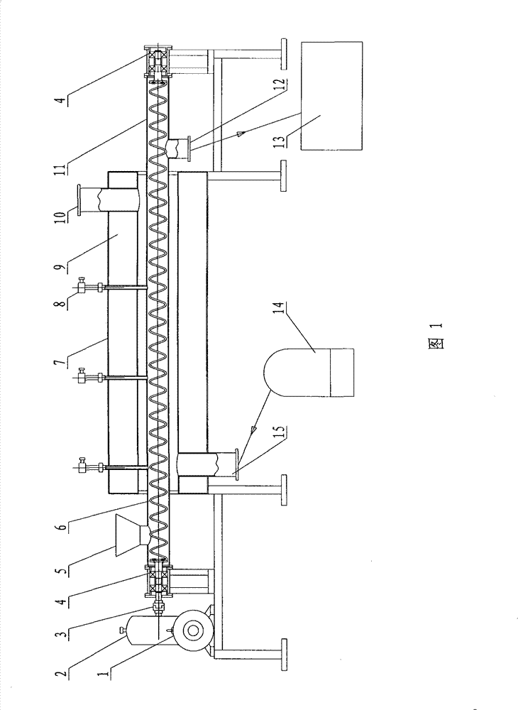 Biomass continuous pyrolysis charing apparatus with flexible spiral conveying apparatus