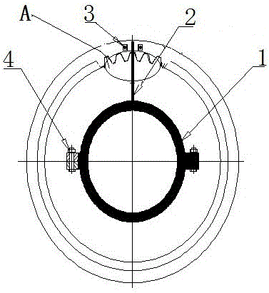 A Method of Detecting Wear Pointer Using Internal Gear Coupling