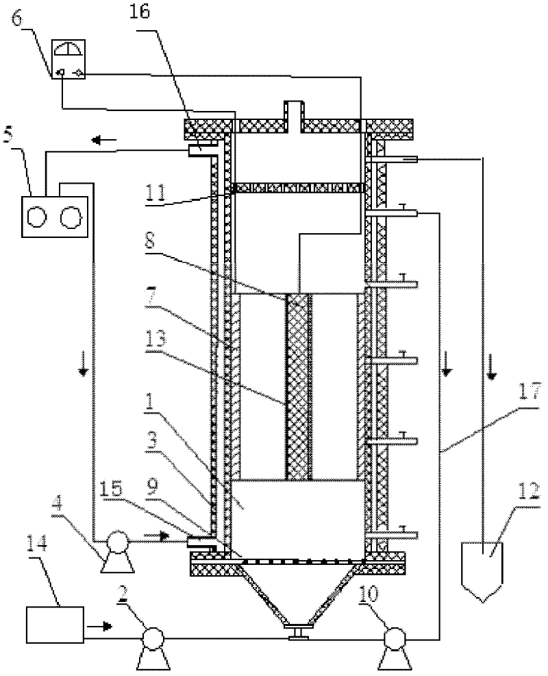 Electrically enhanced ANAMMOX biologic nitrogen removal method