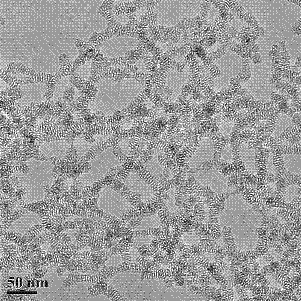 Three-dimensional hierarchical-pore gel based on fluorescent mesoporous silica nanorods and preparation method thereof