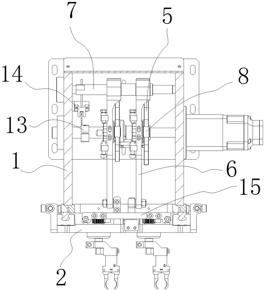 A double-cam linkage high-speed clamping and tilting mechanism and its operation method