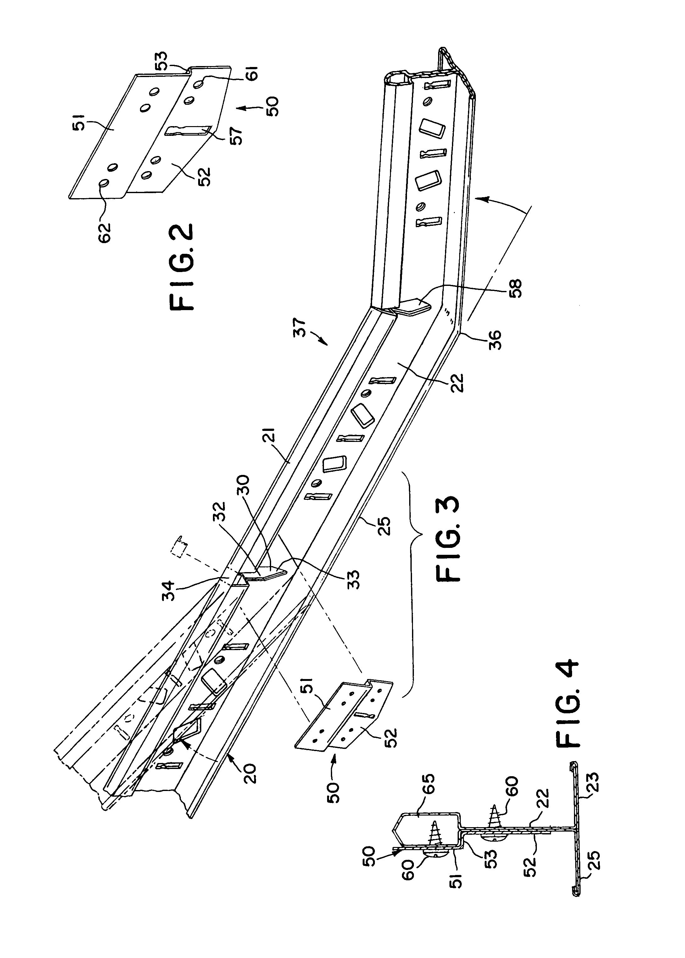 Splice plate for faceted radius grid