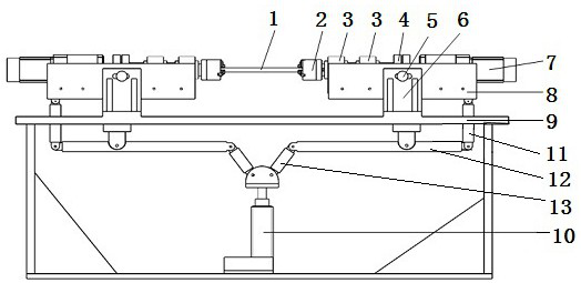 Straightening device and process method for shaft tube parts