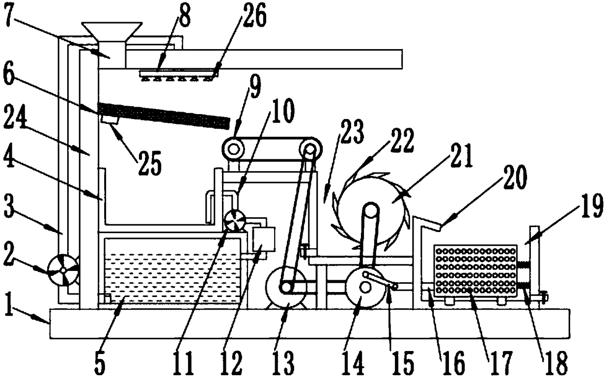 Water-saving type petroleum geology logging and sand-washing device