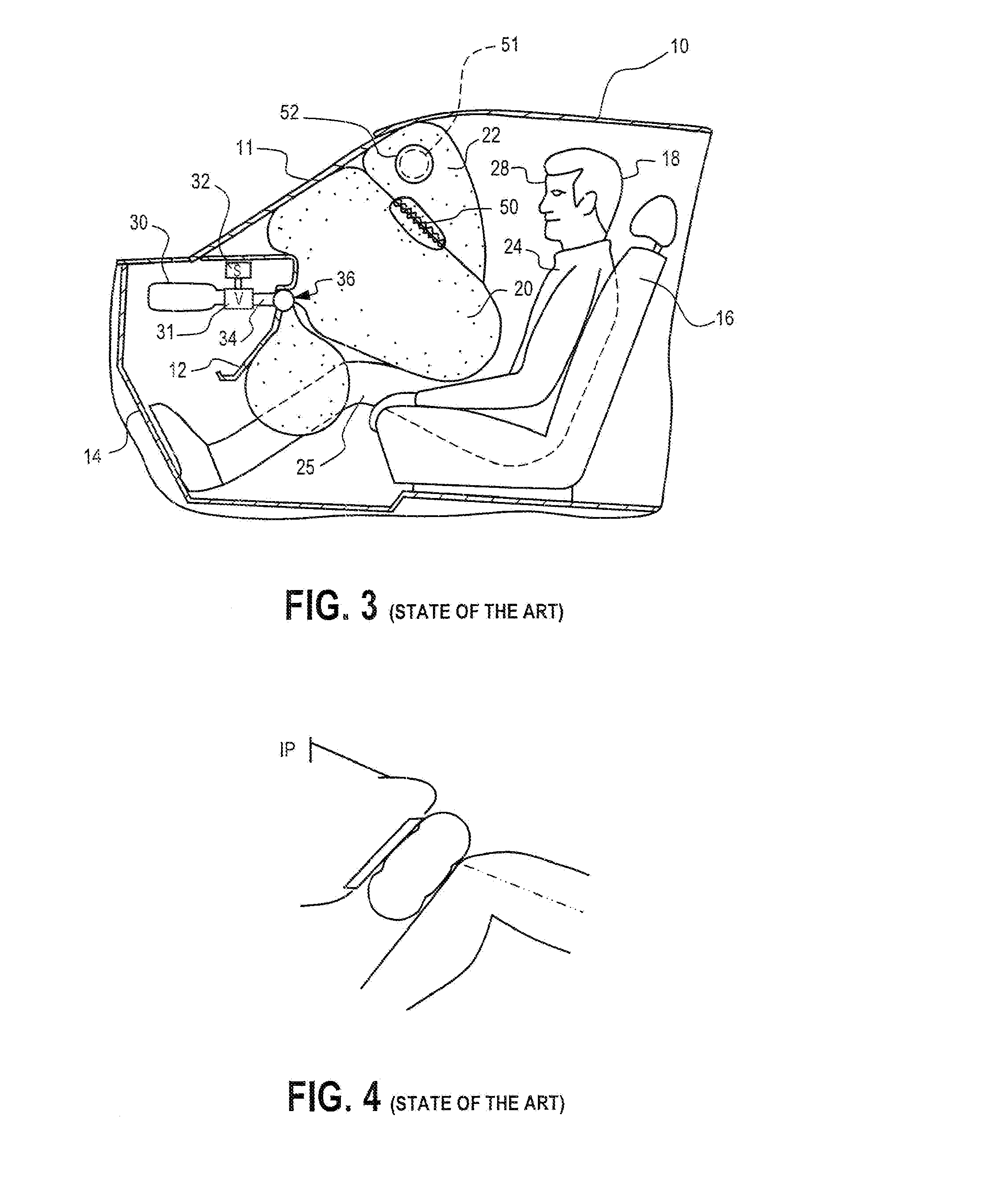 Motor Vehicle With Knee Airbag