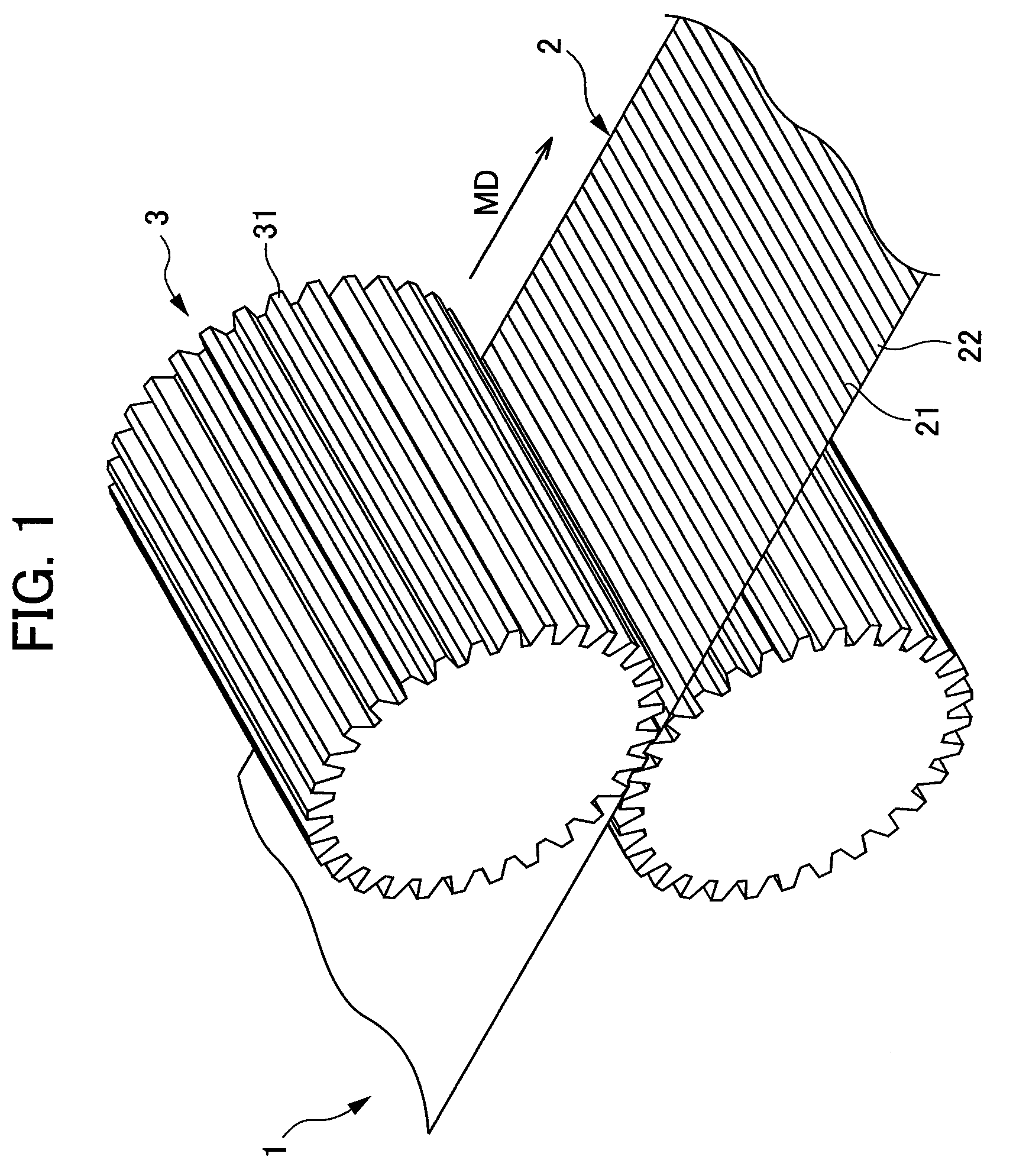 Sheet member, high-density region-containing sheet manufacturing method and disposable diaper using sheet member