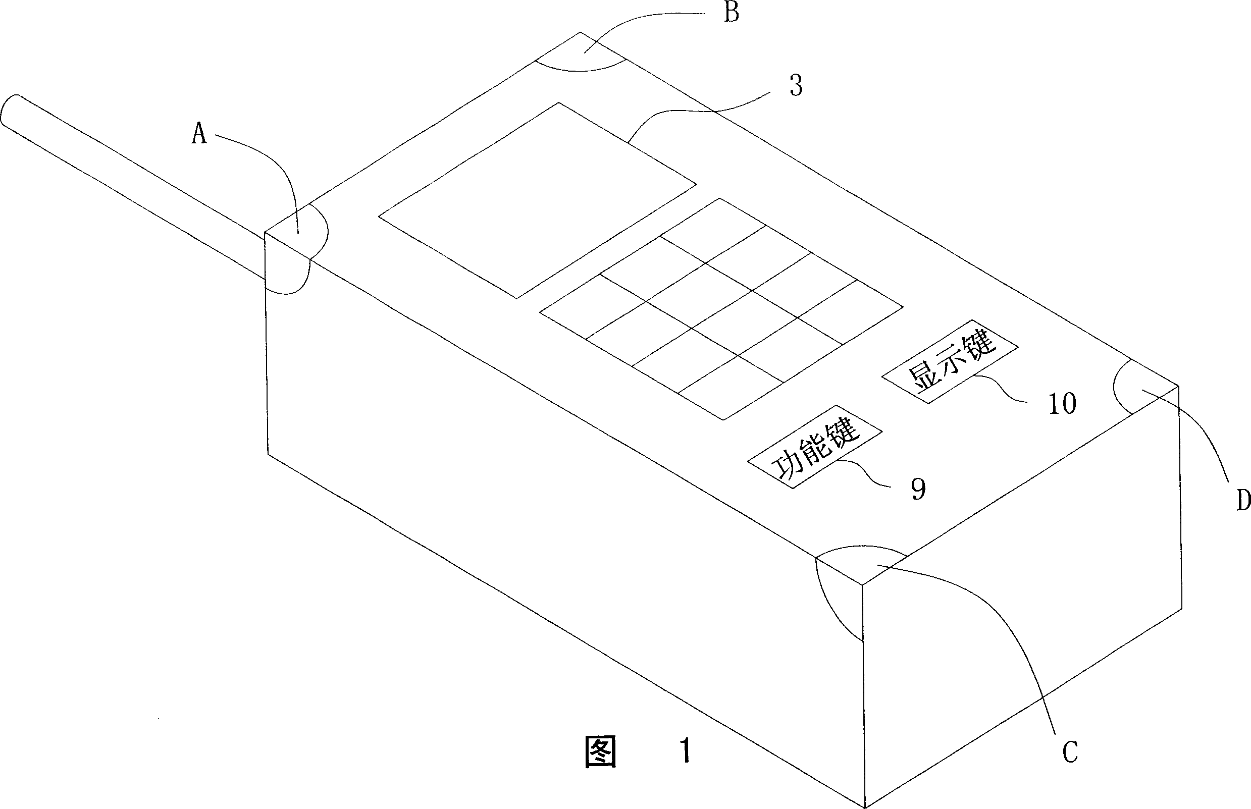 Hand held electronic equipment with function for measuring fat, and method for measuring fat.