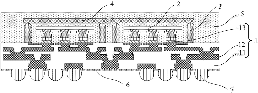 Fan-out-type wafer-level packaging structure and preparation method therefor