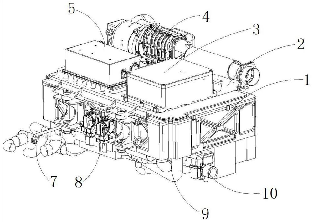 A highly integrated fuel cell engine system