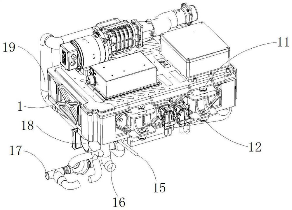 A highly integrated fuel cell engine system