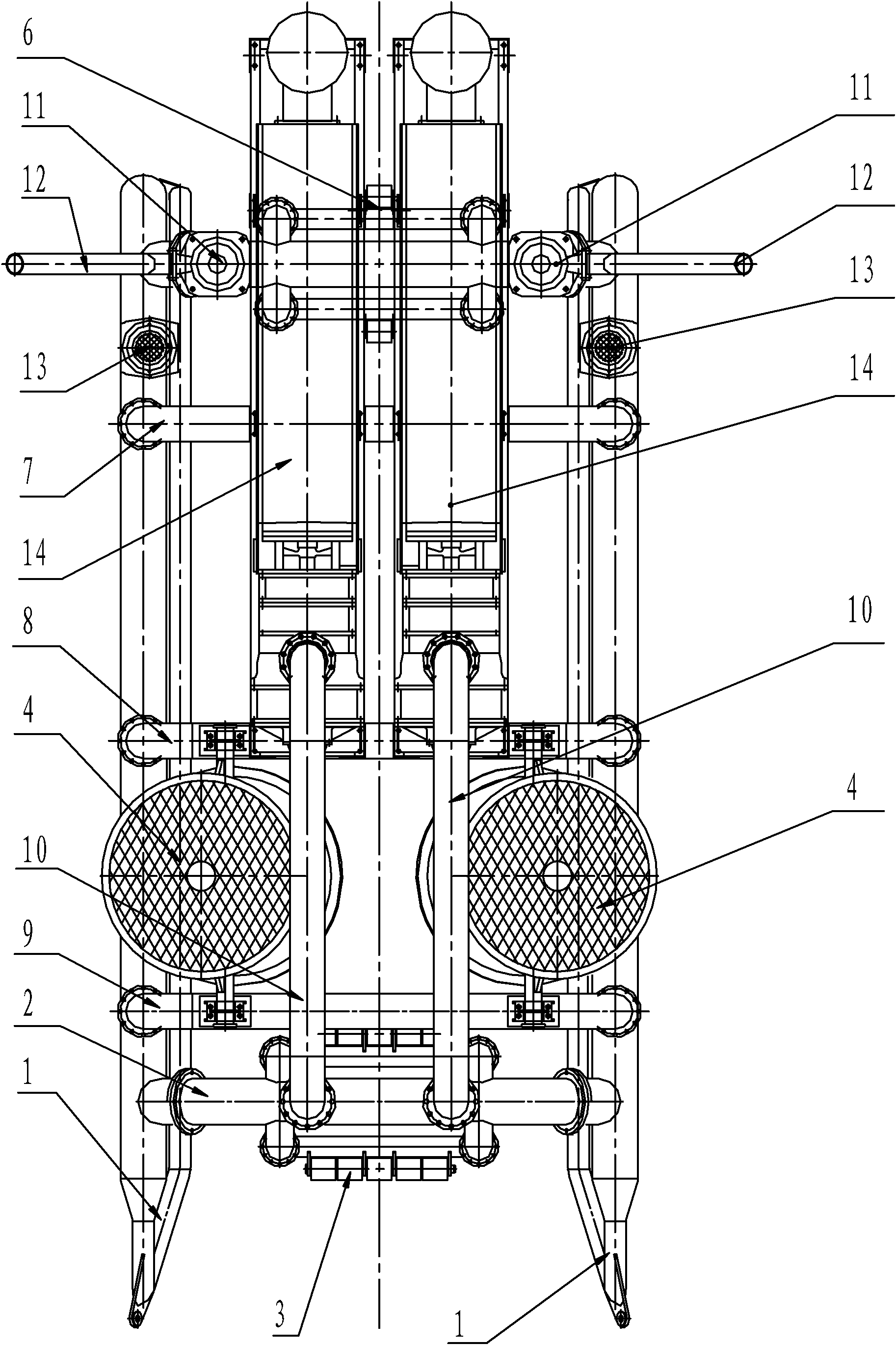 Power positioning jet-flow spraying type ditcher