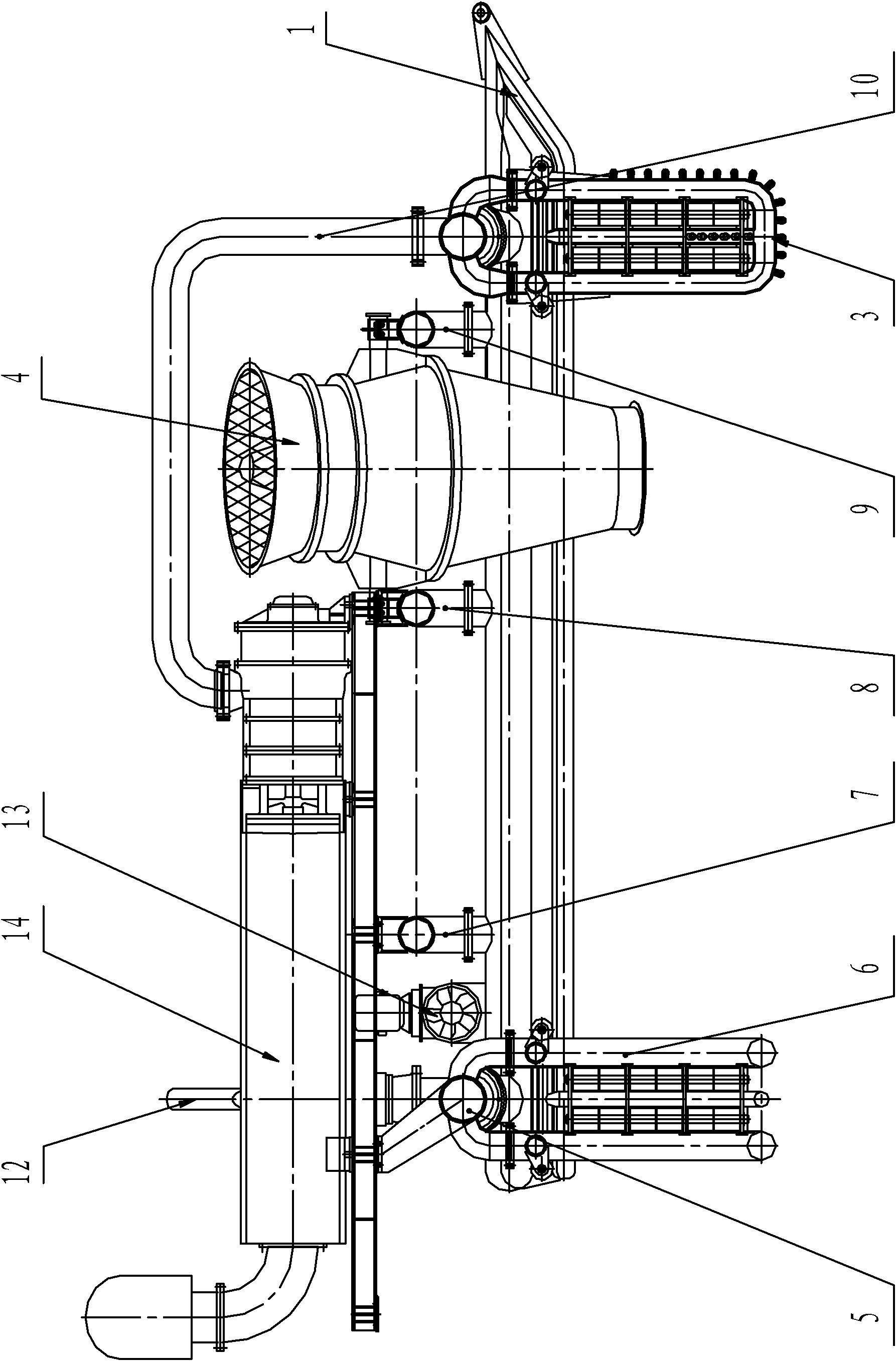 Power positioning jet-flow spraying type ditcher