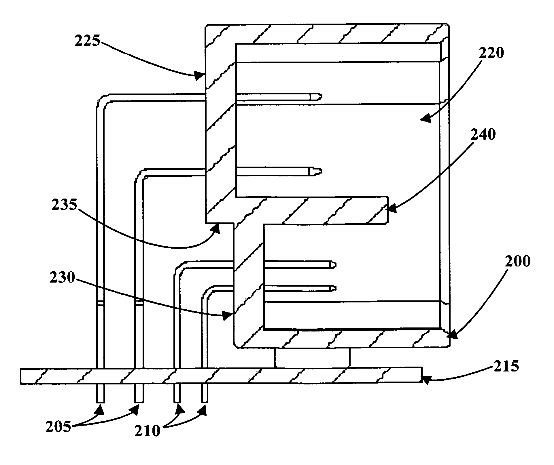 Male header connector device