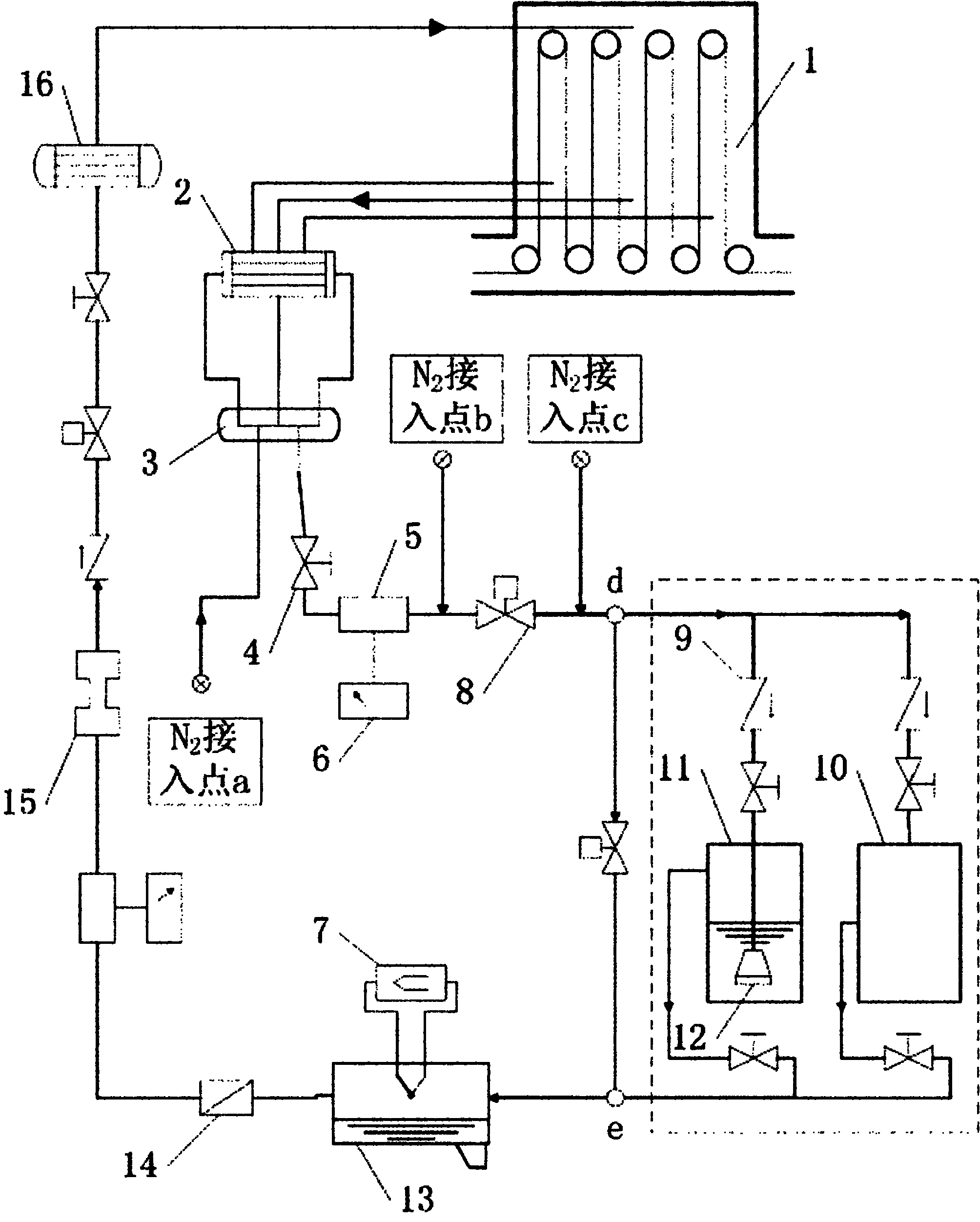 Continuous annealing furnace gas cleanliness detecting system