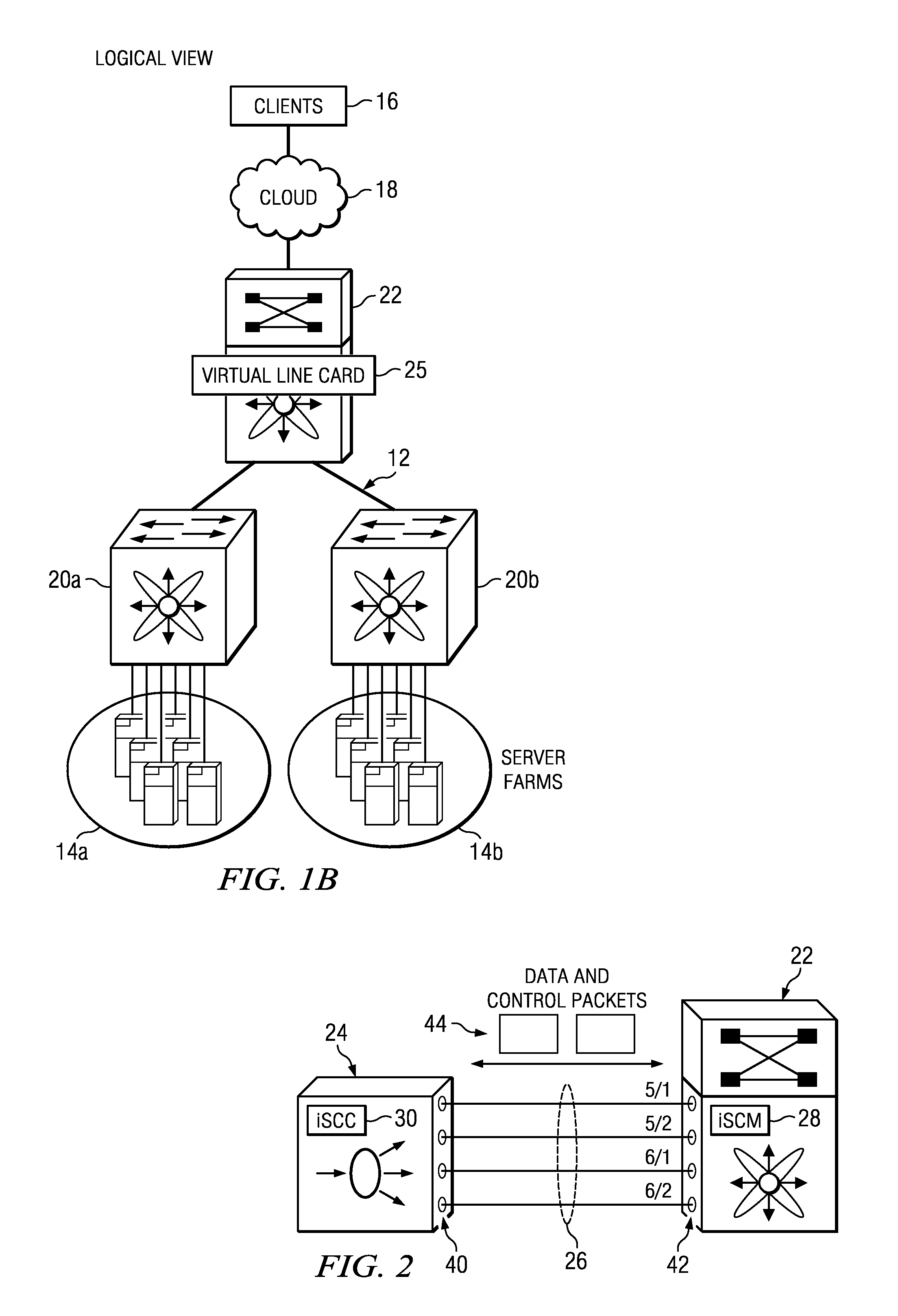 System and method for configuring service appliances as virtual line cards in a network environment