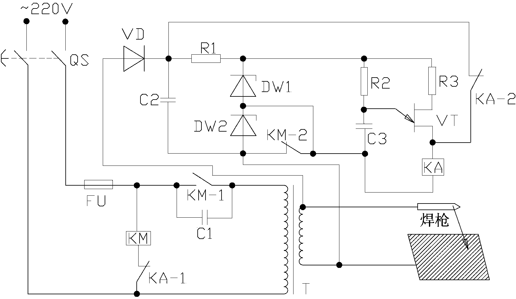 Power-saving controller for electric welding machine