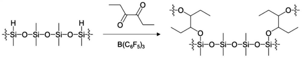 Preparation method of silicone rubber with polar functional groups