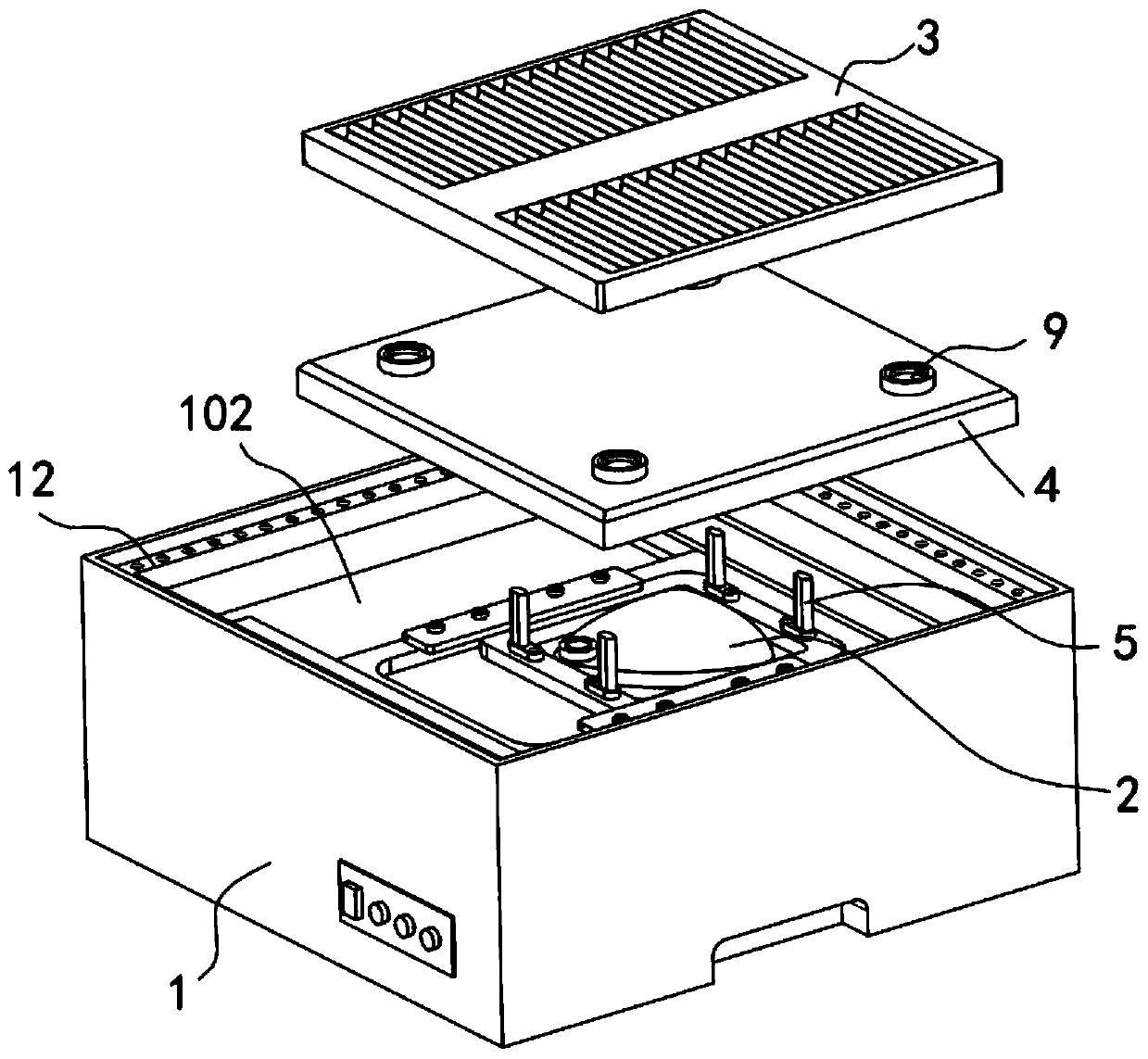 Automatic blood mixing and shaking device for clinical laboratory