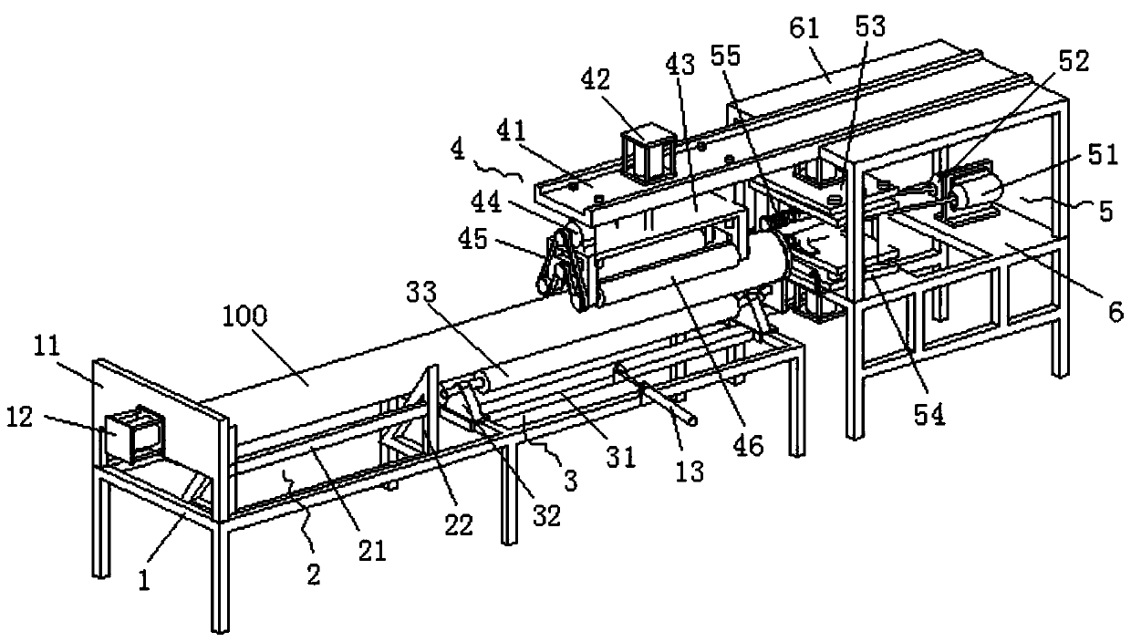 Opening flattening device for polishing composite pipe opening seal ring