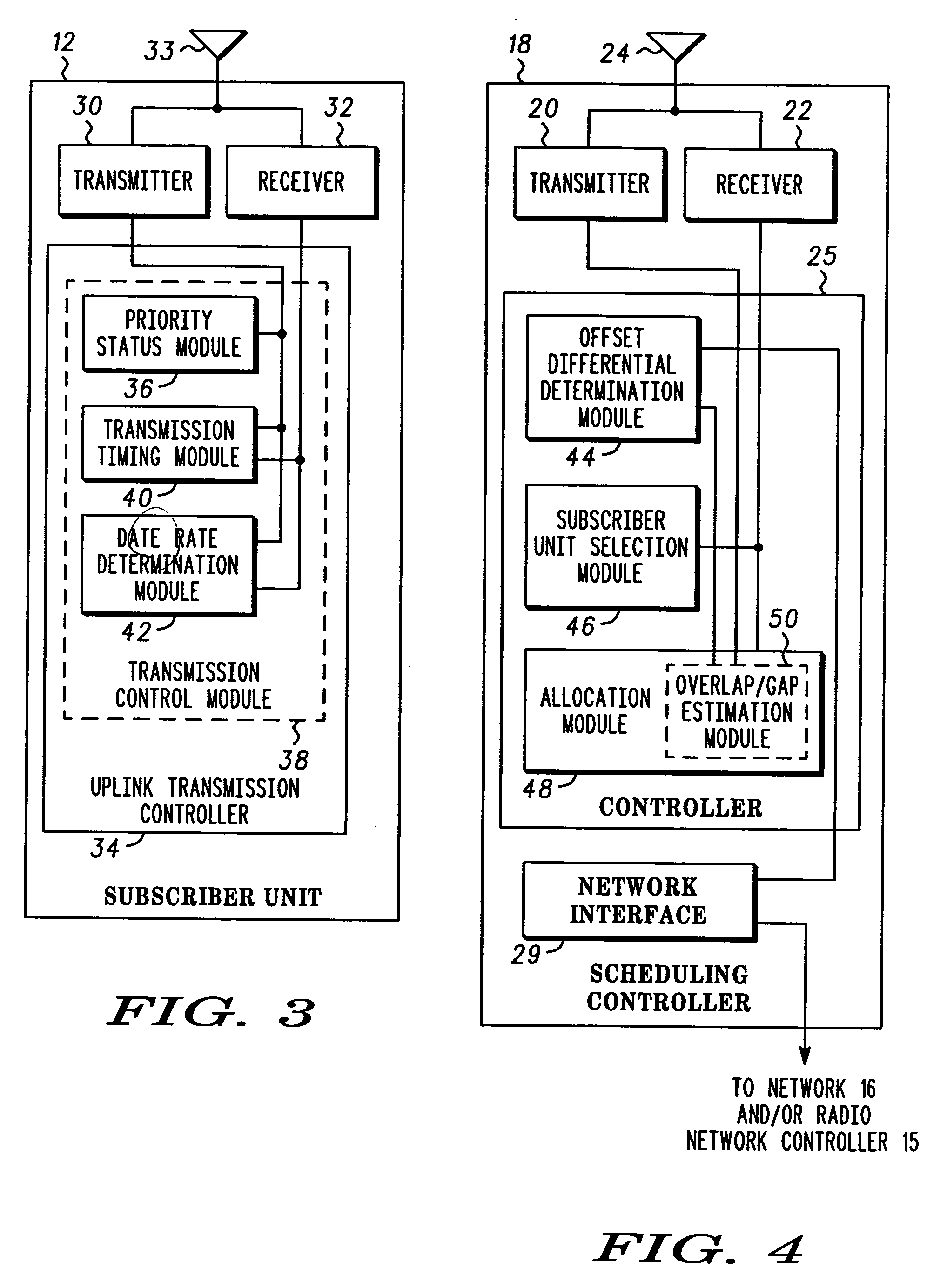 Method and apparatus for scheduling asynchronous transmissions