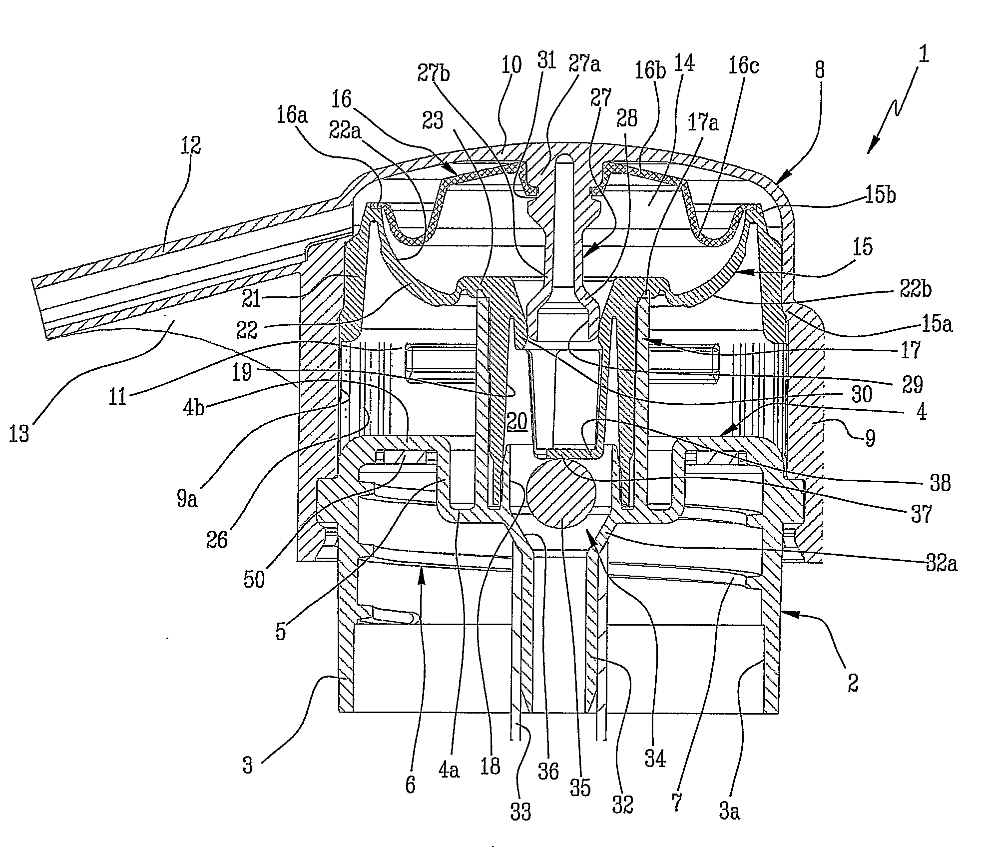 Dispenser of fluid products