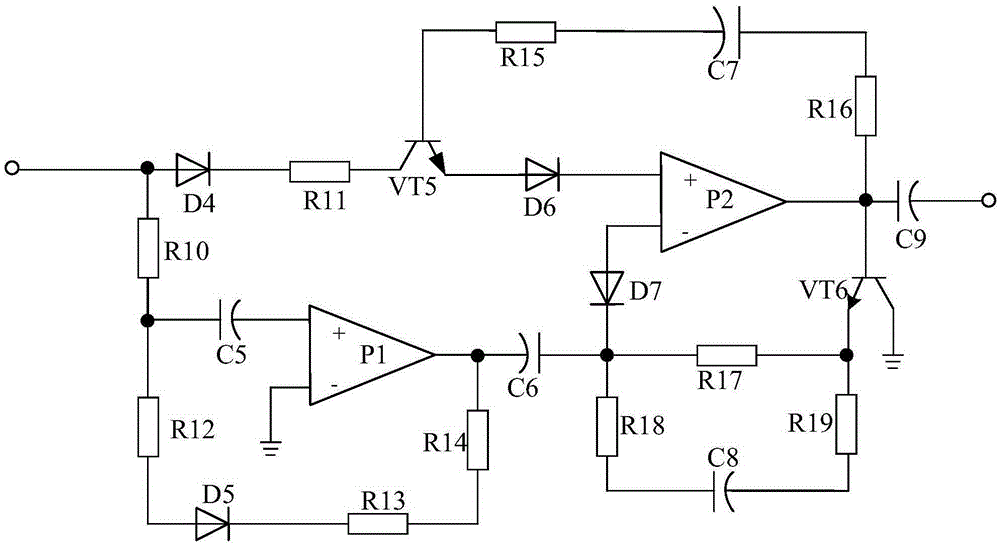 Signal amplification circuit-based multifunctional control system for LED lamp