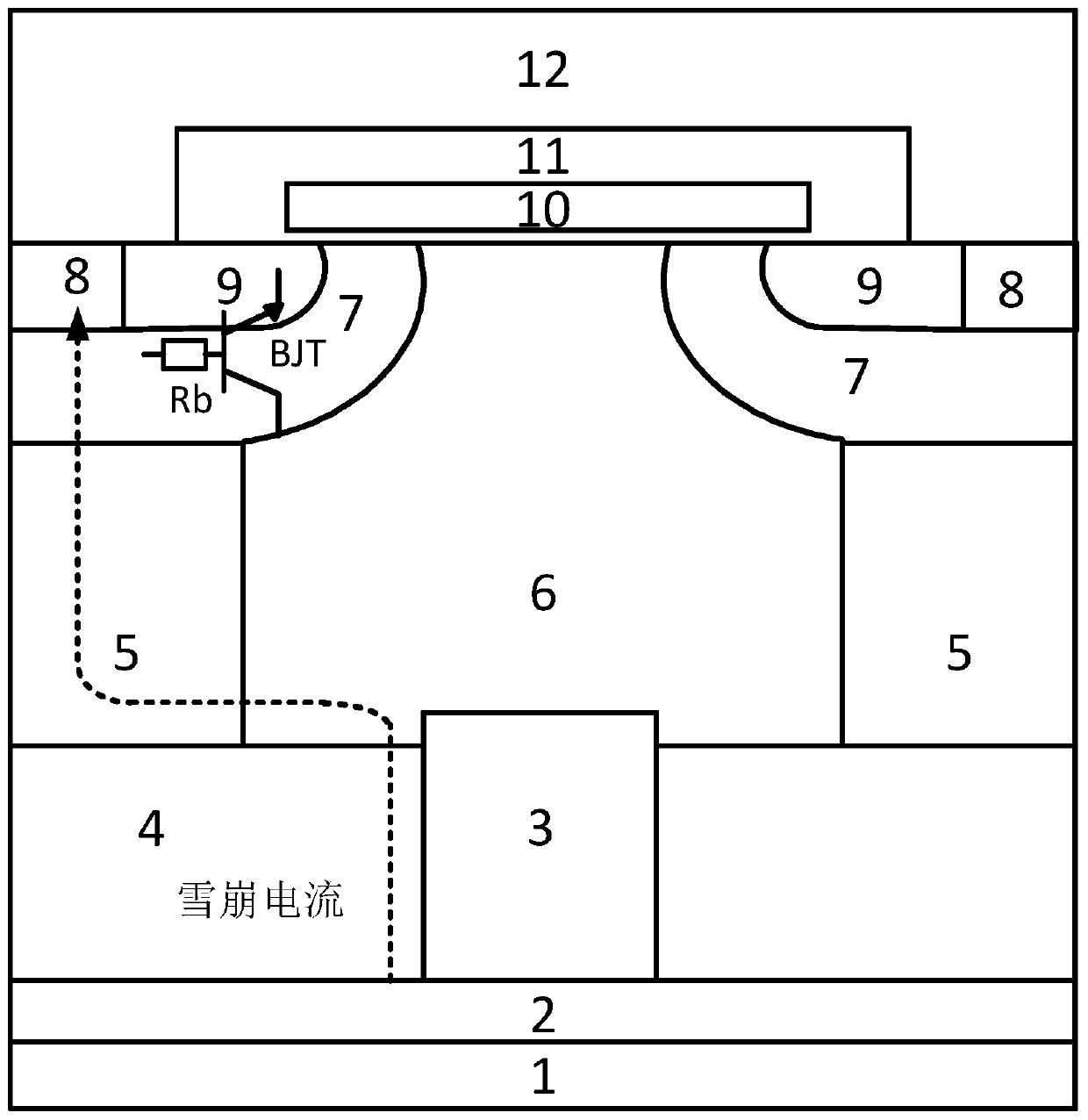 A Semi-Superjunction MOSFET with Auxiliary Buried Oxide