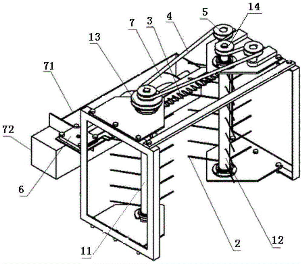 Picking platform of a peony fruit harvester for oil