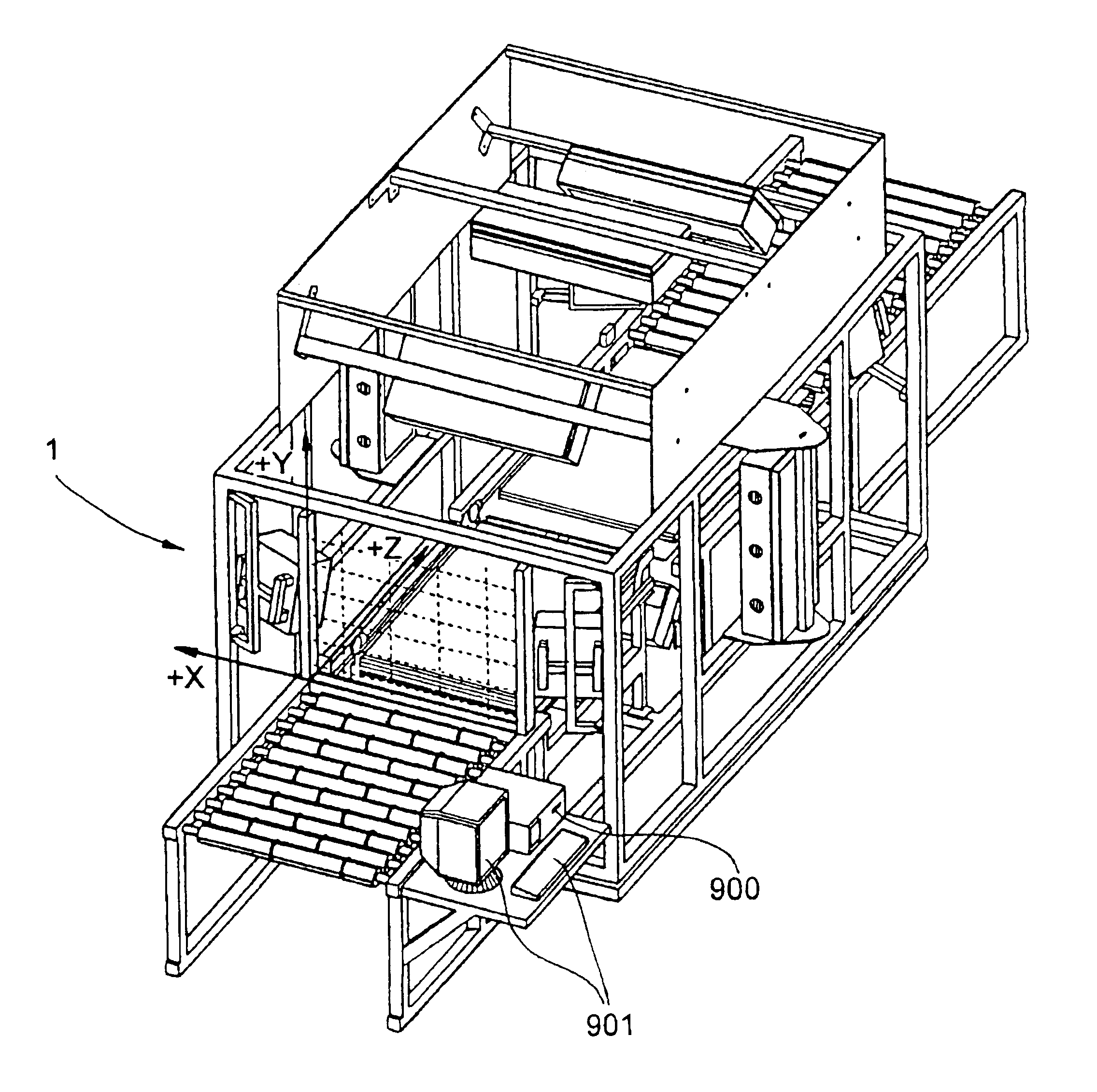 Automated tunnel-type laser scanning system employing corner-projected orthogonal laser scanning patterns for enhanced reading of ladder and picket fence oriented bar codes on packages moving therethrough