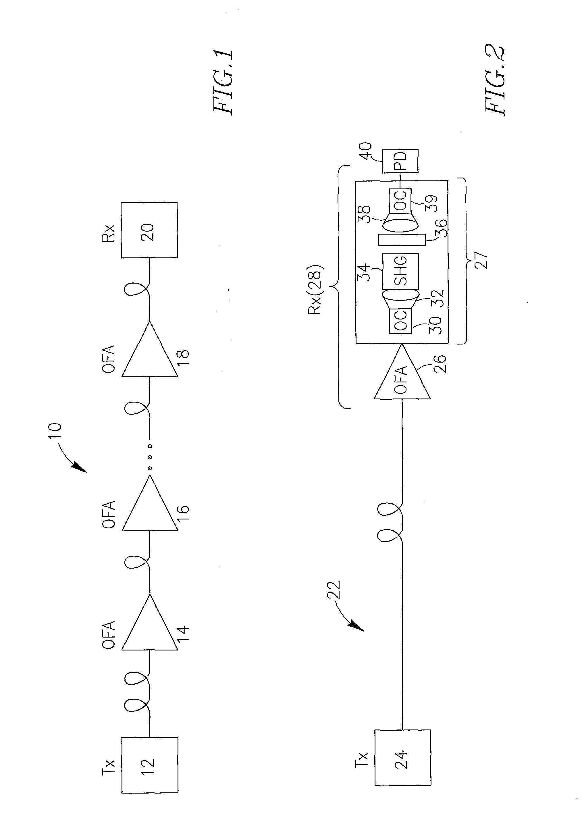 Technique for detection of optical data signals