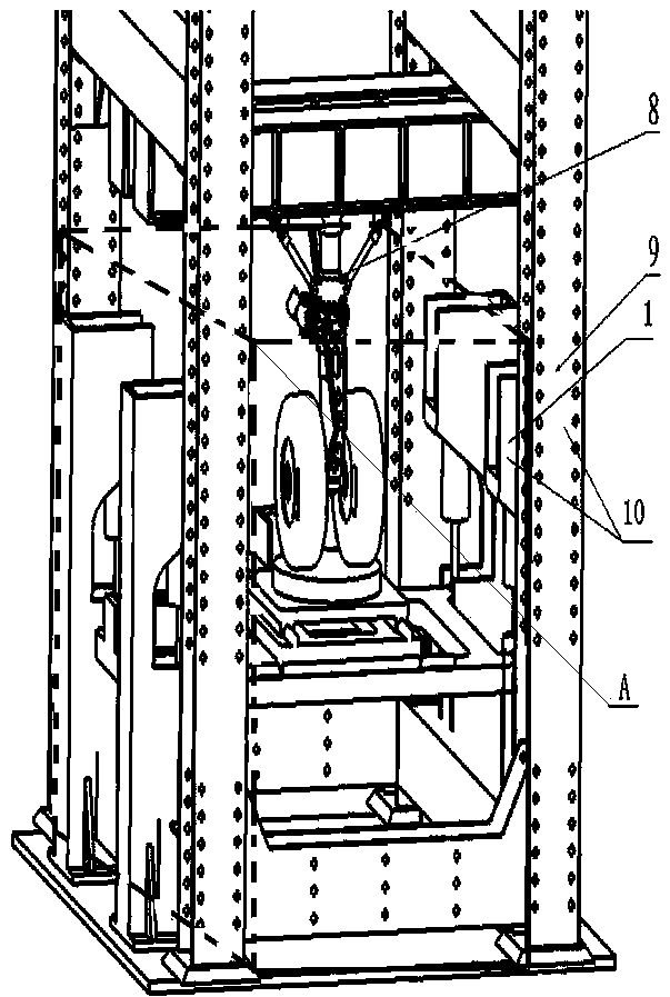 Three-dimensional steering mechanism load simulation device and its loading method